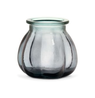 Calligaris Small Pumpkin Vase in Transparent Smoke Grey