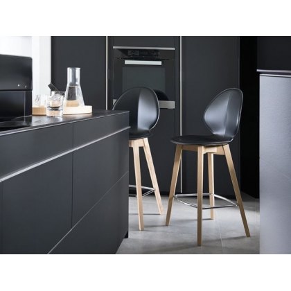 Basil Stool wood Legs By Calligaris Basil Stool wood Legs By Calligaris