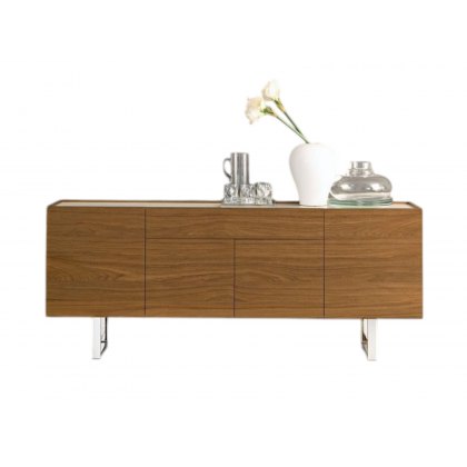 Horizon 4 doors and central drawer sideboard, Ceramic Top 210cm Width By Calligaris