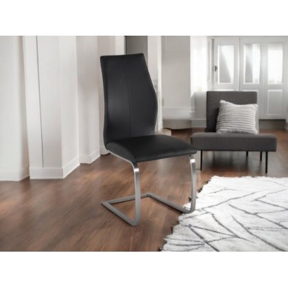 Arcalia chair with brushed steel base Arcalia chair with brushed steel base