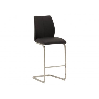 Arcalia Bar Stool with brushed steel base