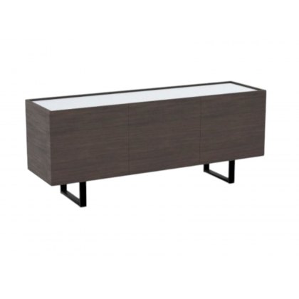 Horizon 3 Door Sideboard.Glass Top 180cm Width By Calligaris