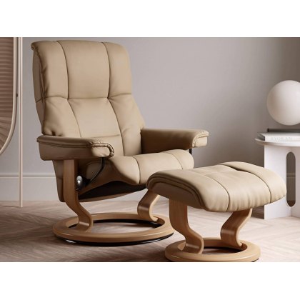 Stressless Quick Delivery Mayfair Medium Classic Base in Paloma Sand Stressless Quick Delivery Mayfair Medium Classic Base in Paloma Sand
