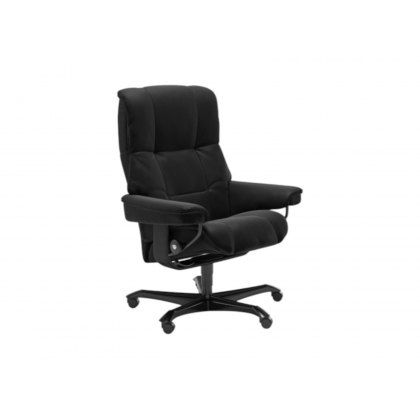 Stressless Quick Delivery Mayfair Office Medium Chair in Paloma Black