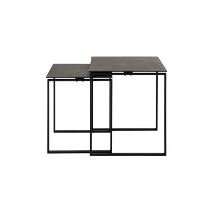 Oblo Black Ceramic Nest of Tables