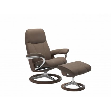 Quickship Stressless Consul with Signature Base