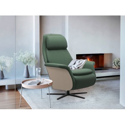 Stressless Sam with Wooden Arms and Sirius Base Stressless Sam with Wooden Arms and Sirius Base