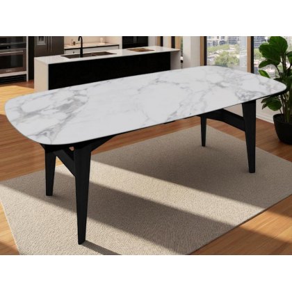 Abrey Ceramic Elliptical MTO Top Table By Calligaris Abrey Ceramic Elliptical MTO Top Table By Calligaris