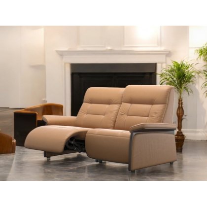 Stressless Mary 2 Seater Sofa With Wooden Arm and Recliners Stressless Mary 2 Seater Sofa With Wooden Arm and Recliners