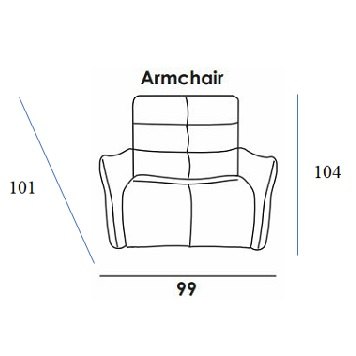 Paolo Leather Armchair Paolo Leather Armchair