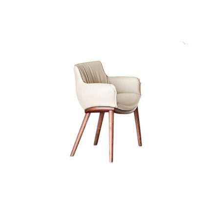 Rhonda Chair With Wooden Legs By Cattelan Italia