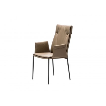 Isabel High Back Chair With Arms By Cattelan Italia