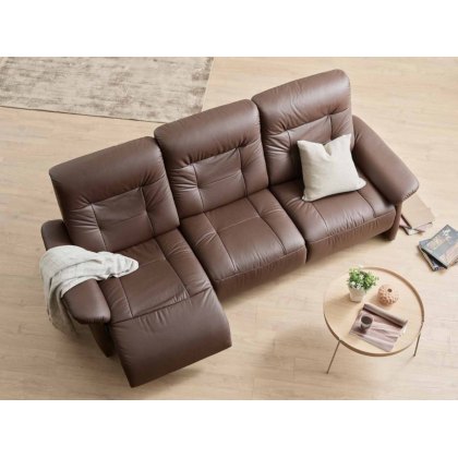 Stressless Mary 3 Seater Sofa With An Upholstered Armrest and Recliner Stressless Mary 3 Seater Sofa With An Upholstered Armrest and Recliner