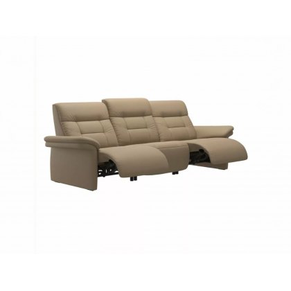 Stressless Mary 3 Seater Sofa With An Upholstered Armrest and Recliner