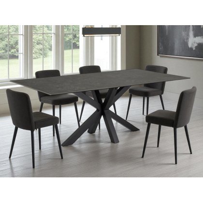 Lara Fixed Ceramic Dining Table Lara Fixed Ceramic Dining Table