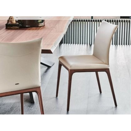 Arcadia Dining Chair Quick Ship In Lino Soft Leather By Cattelan Italia Arcadia Dining Chair Quick Ship In Lino Soft Leather By Cattelan Italia