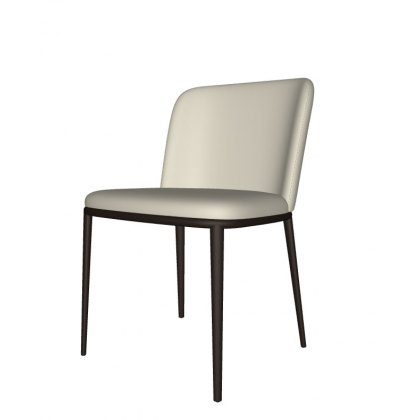 Magda Chair Quickship in Soft Leather Lino By Cattelan Italia