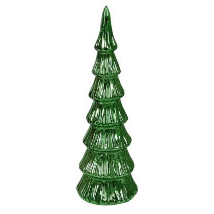 Large Lit Green Xmas Tree