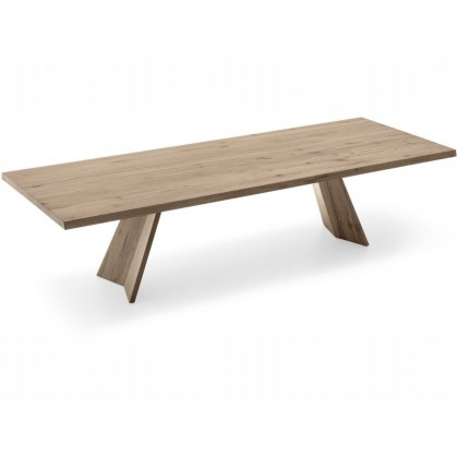 Icaro Fixed Rectangular Wooden Top Table By Calligaris