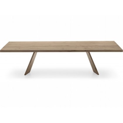 Icaro Fixed Rectangular Wooden Top Table By Calligaris