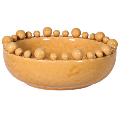 Mustard Bobble Edged Bowl Mustard Bobble Edged Bowl