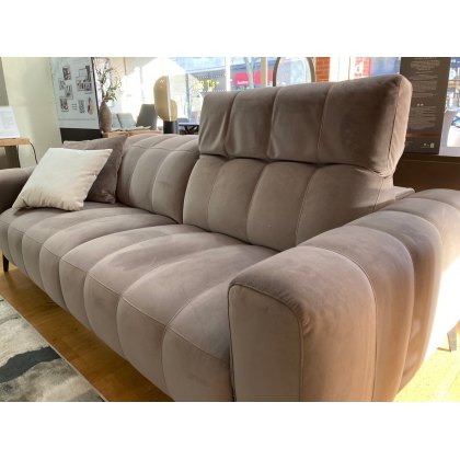 Flavia Large Sofa with 2 Electric Recliners Clearance