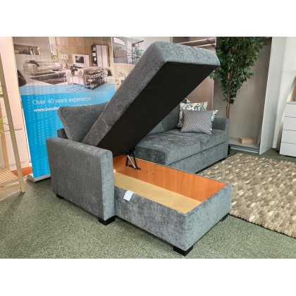 Luna Sofa Bed with Storage Chaise Clearance