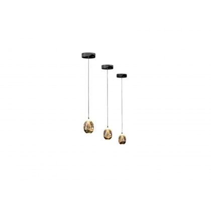 Catania Gold and Black Single Pendant Light Catania Gold and Black Single Pendant Light