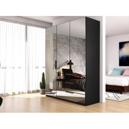 Comet 3 Door Hinged Wardrobe with Mirror Fronts Comet 3 Door Hinged Wardrobe with Mirror Fronts