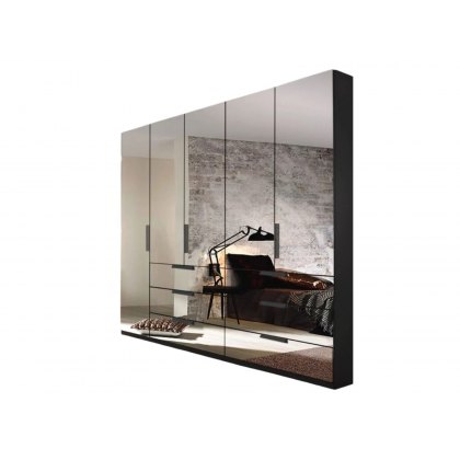 Comet 5 Door Hinged Wardrobe with Mirror Fronts Comet 5 Door Hinged Wardrobe with Mirror Fronts