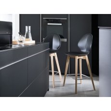 Basil Stool wood Legs By Calligaris Basil Stool wood Legs By Calligaris