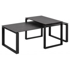 Oblo Coffee Table Black Ceramic Oblo Coffee Table Black Ceramic