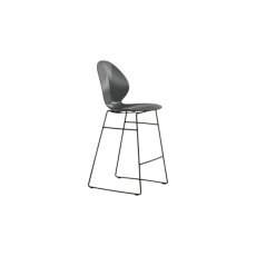 Basil bar stool with metal frame by calligaris