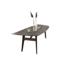 Abrey Wooden Elliptical Top Table By Calligaris