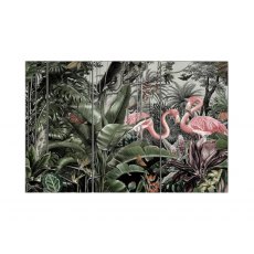 Tropical Flamingos Wall Art