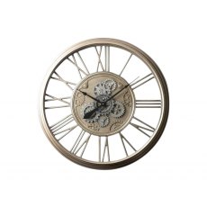 85cm Silver Gear Wall Clock