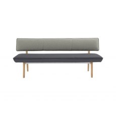 Venjakob Onyx Bench With Wooden Legs