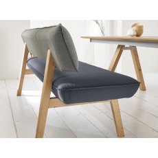 Venjakob Onyx Bench With Wooden Legs Venjakob Onyx Bench With Wooden Legs