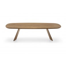 Icaro Fixed Shaped Wooden Top Table By Calligaris