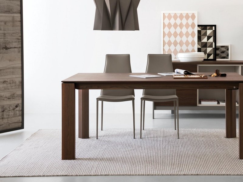 Calligaris Omnia Wood Extending Table 160x90cms By Calligaris