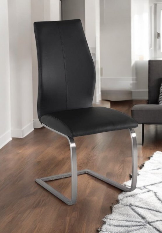 Beadle Crome Interiors Arcalia chair with brushed steel base