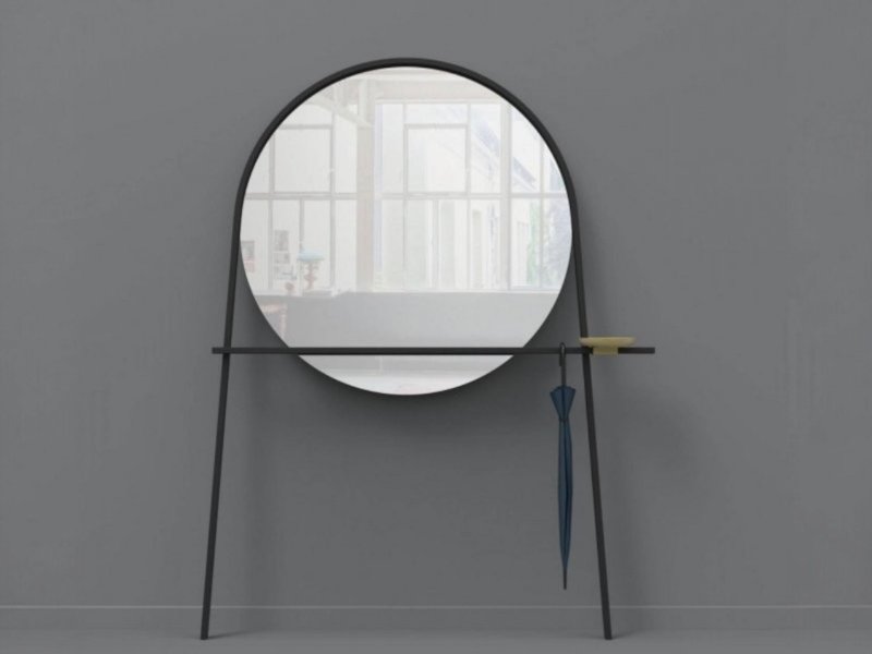 Ligne Roset Geoffrey Wall Mirror and Coat Stand