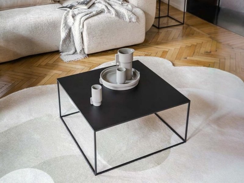 Calligaris Calligaris Thin Coffee Table With Metal Top