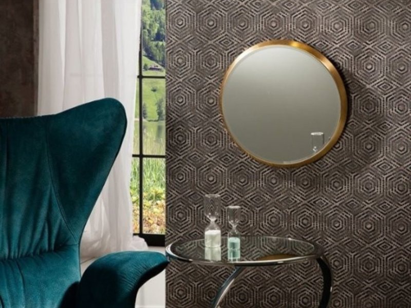 Beadle Crome Interiors Audrey Gold Mirror