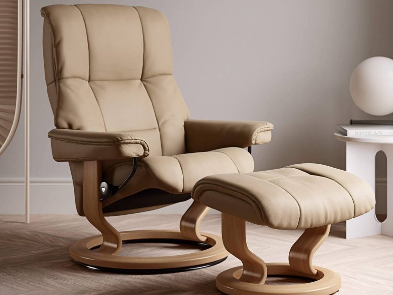 Stressless Stressless Quick Delivery Mayfair Medium Classic Base in Paloma Sand