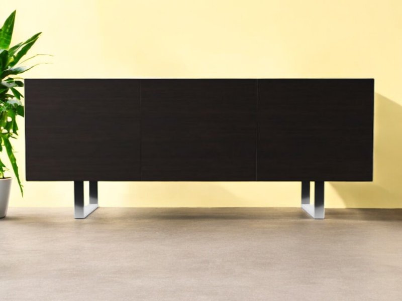 Calligaris Horizon 3 Door Storage Sideboard With Sled Legs Made To Order By Calligaris