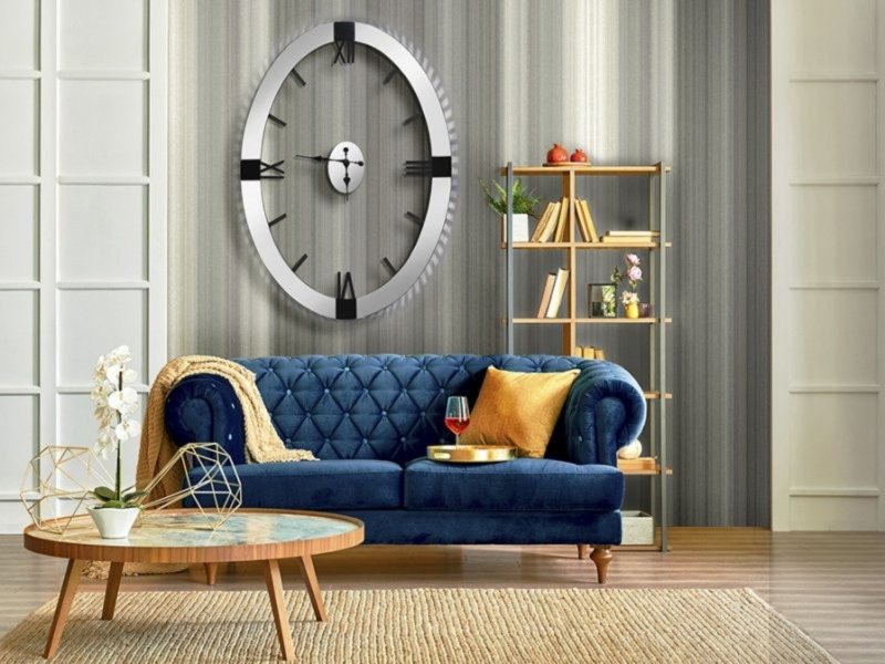 Beadle Crome Interiors Kara Oval Wall Clock