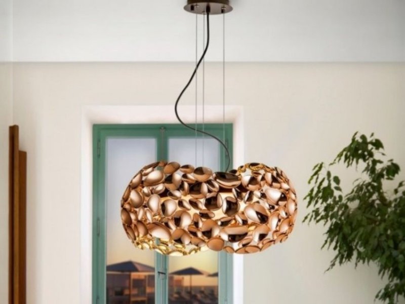 Beadle Crome Interiors Dari Hanging Ceiling Light In Rose Gold