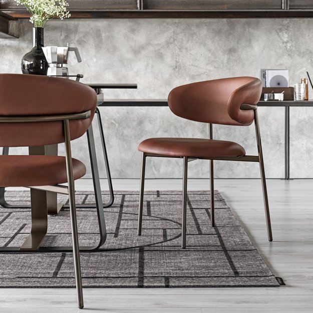 Calligaris Oleandro Dining Chair With Metal Legs