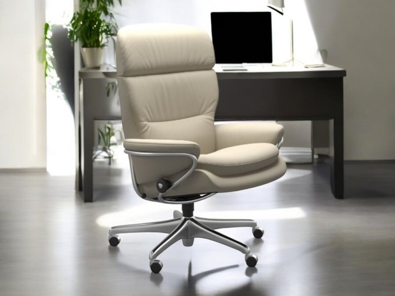 Stressless Stressless Rome Office Chair With Adjustable Headrest